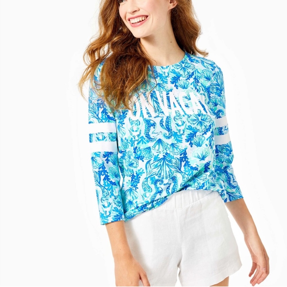 Lilly Pulitzer Ollie Top ON VACAY Seahorses